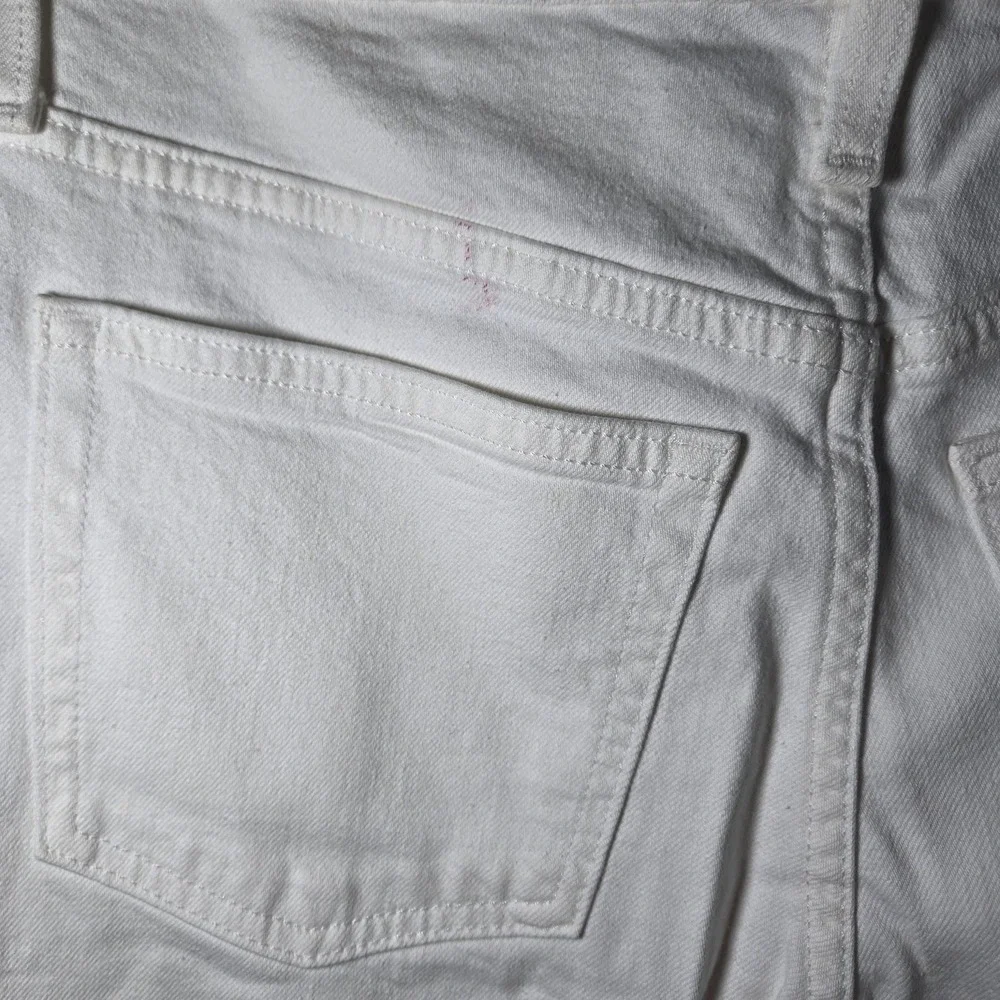 J Crew Slim Boyfriend Jeans White Recycled Denim Size 25‎